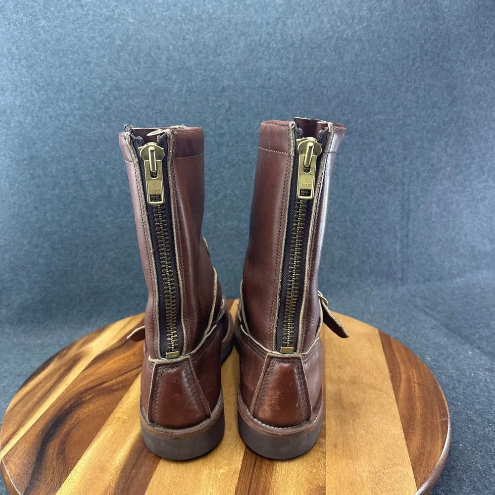 Russell Moccasin Men's Zephyr Brown Leather Hunting Boots 6798 Size 9D
